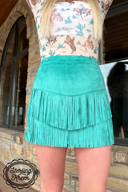 Fort Worth Fringed Skirt
